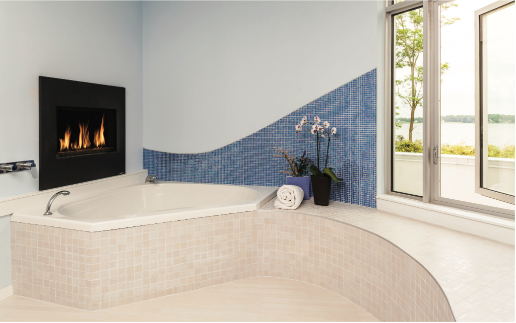 314 Design Studio created this master bath with whirlpool tub